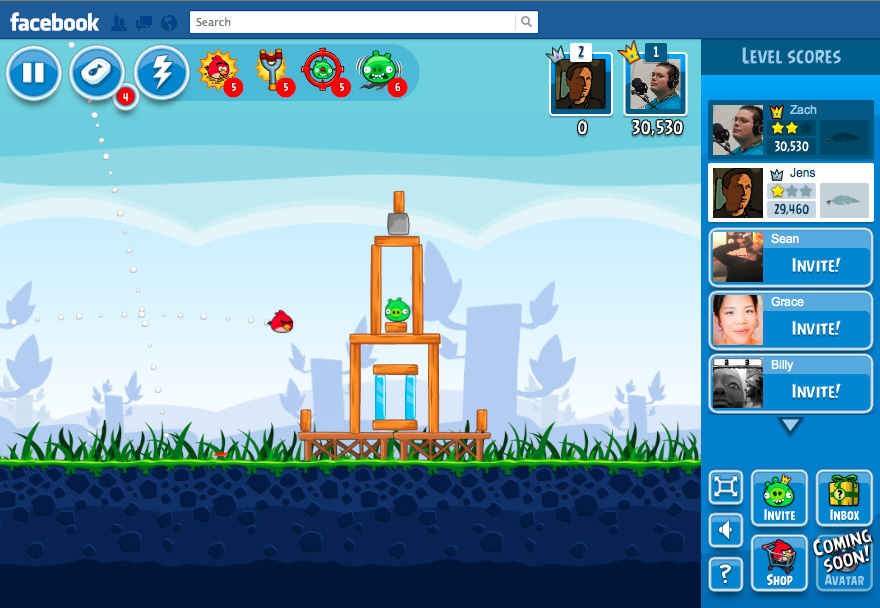 Flash Powered Angry Birds Finally on Facebook